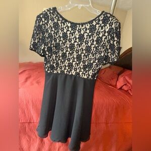 Vintage Elegant Brilliante Floral Beaded Dress